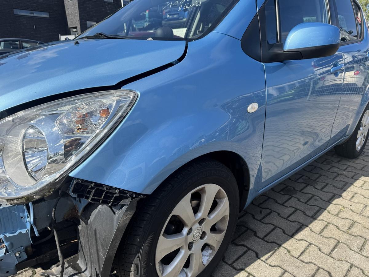 Opel Agila B original Kotfl&uuml;gel vorn links GBW Marokkoblau met Bj.2008